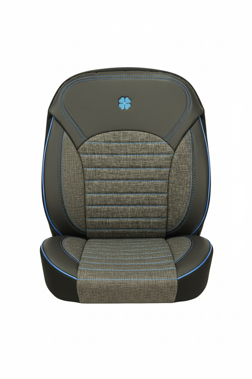 Yonca Serisi Koltuk Kılıfı - Mavi Detay